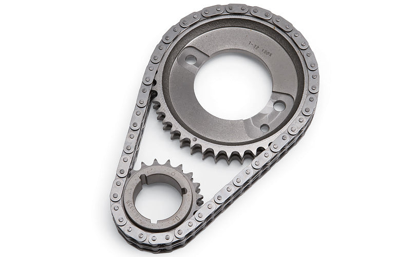 Edelbrock 7829 True Roller Timing Set for Buick V6 with Double Roller Chain and Keyway Adjustment