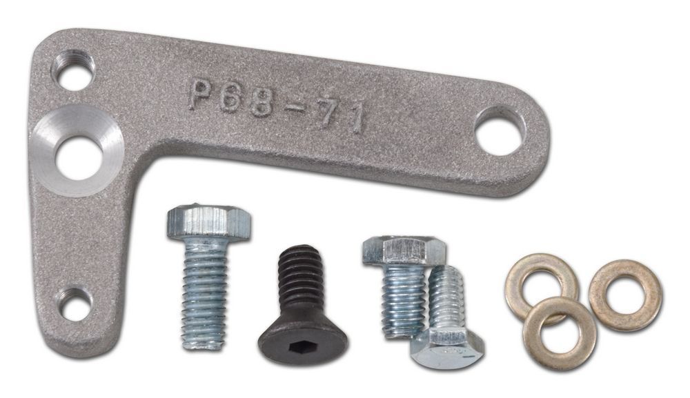 Edelbrock 8015 Throttle Cable Bracket for Pontiac V8 with Aluminum Finish