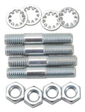 Edelbrock Carburetor Stud Kit Part 8024 with 5/16-18 and 5/16-24 Threads, Steel, Zinc Oxide Finish, 1.75 Inch Length, Set of 4