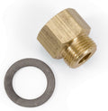 Edelbrock 8090 Carburetor Inlet Fitting, Brass, 3/8 Inch Inverted Flare Female to 5/8-20 Inch Male Thread