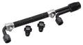 Edelbrock 80913 Dual Quad Fuel Line Kit with Braided Nylon and Black Anodized Finish