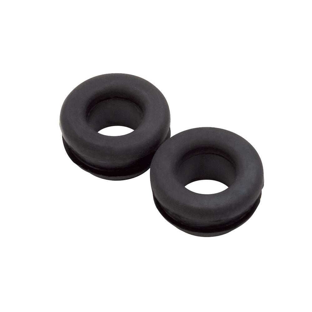 Edelbrock 8094 PCV Grommets Pair 0.75 Inch Inner Diameter 1.25 Inch Outer Diameter Rubber Black