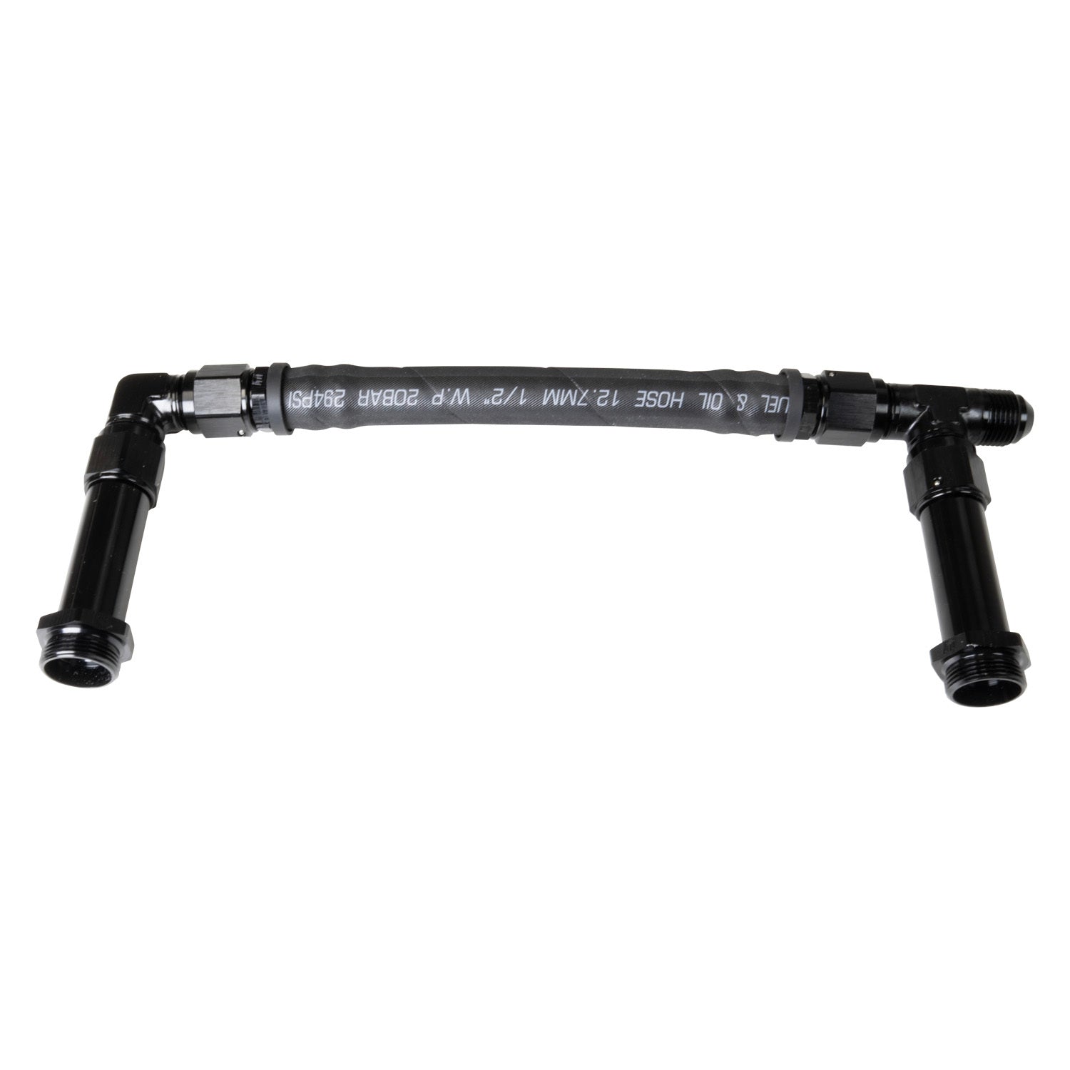 Edelbrock 8108 Black Fuel Line Kit for VRS 4150 Carburetors with 8 AN Male Inlet and Dual Outlets