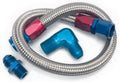 Edelbrock 8122 Fuel Supply Hose, 22 Inch Length, 8 AN Braided Stainless Steel