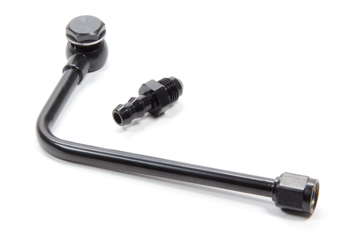 Edelbrock 81263 Black Fuel Line for EPS Carburetors with 3/8 Inch Hose Barb Inlet and 5/8-20 Inch Outlet