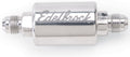 Edelbrock 8129 High Flow In-Line Fuel Filter, 40 Micron Stainless Element, 6 AN Male Inlet and Outlet, Polished Aluminum