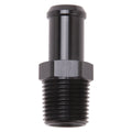 Edelbrock 8159 Heater Hose End Fitting, 1/2 Inch NPT Male to 5/8 Inch Hose Barb, Aluminum Black Anodized