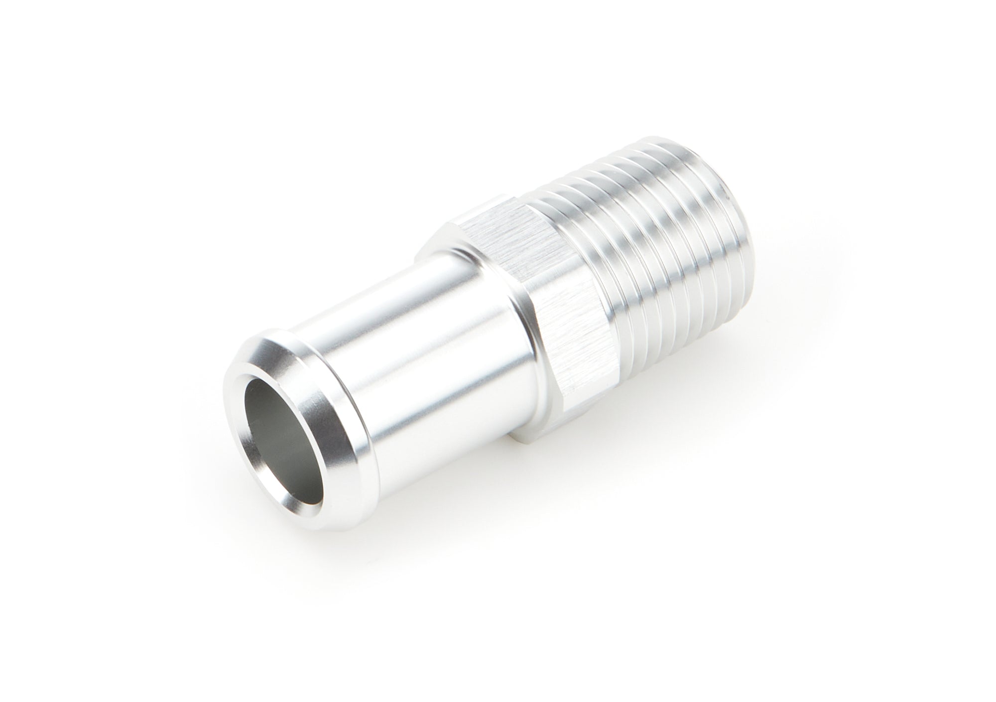Edelbrock 8184 Heater Hose End Fitting Straight with 1/2 Inch NPT to 3/4 Inch Hose Barb Aluminum