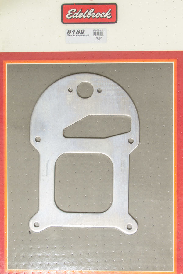 Edelbrock 8189 Fuel Pressure Regulator Bracket, Plate Style for Single Regulator, Aluminum, Natural Finish