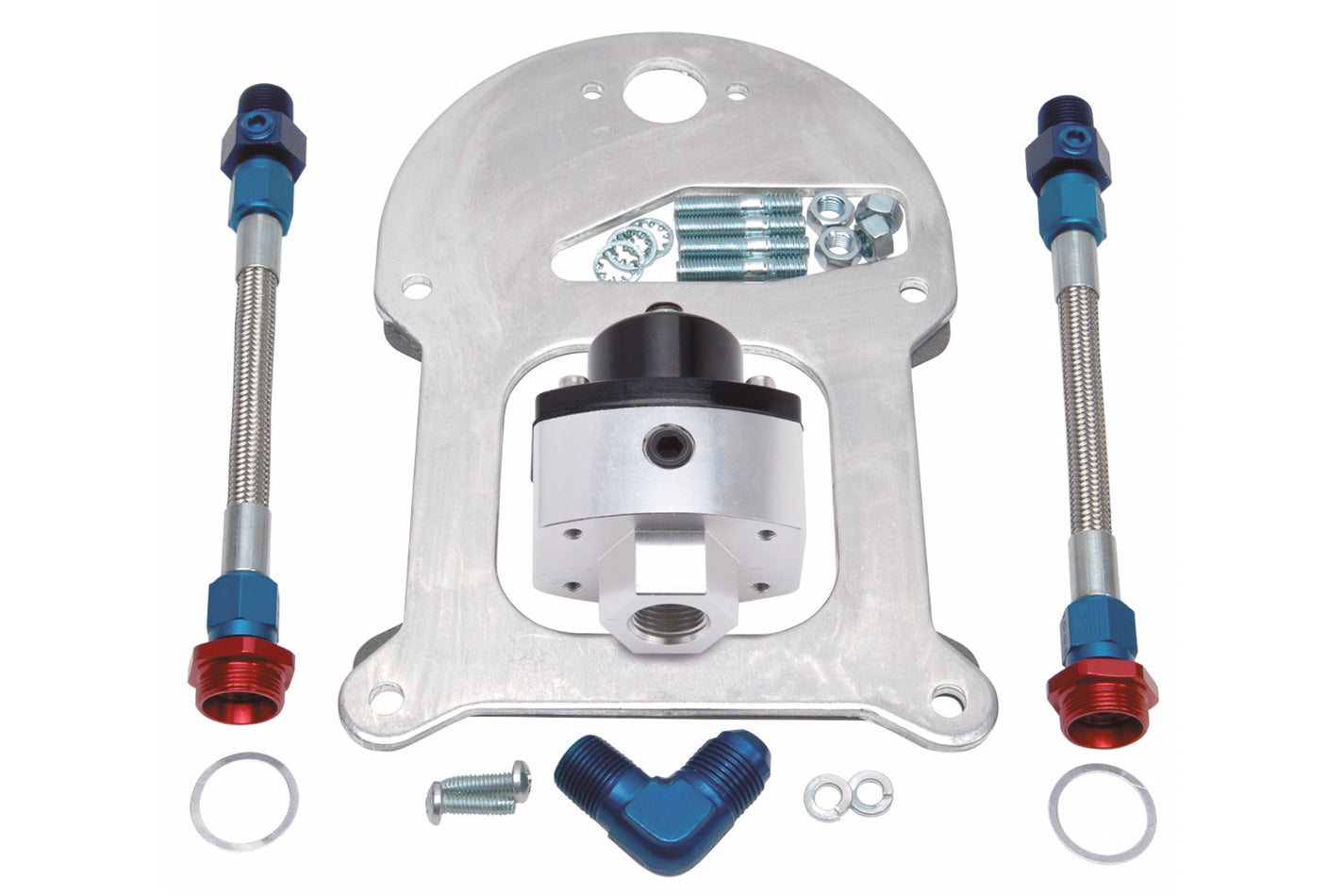 Edelbrock 8192 Fuel Pressure Regulator Kit for 4150 Flange with 4.5 to 9 psi Pressure Range
