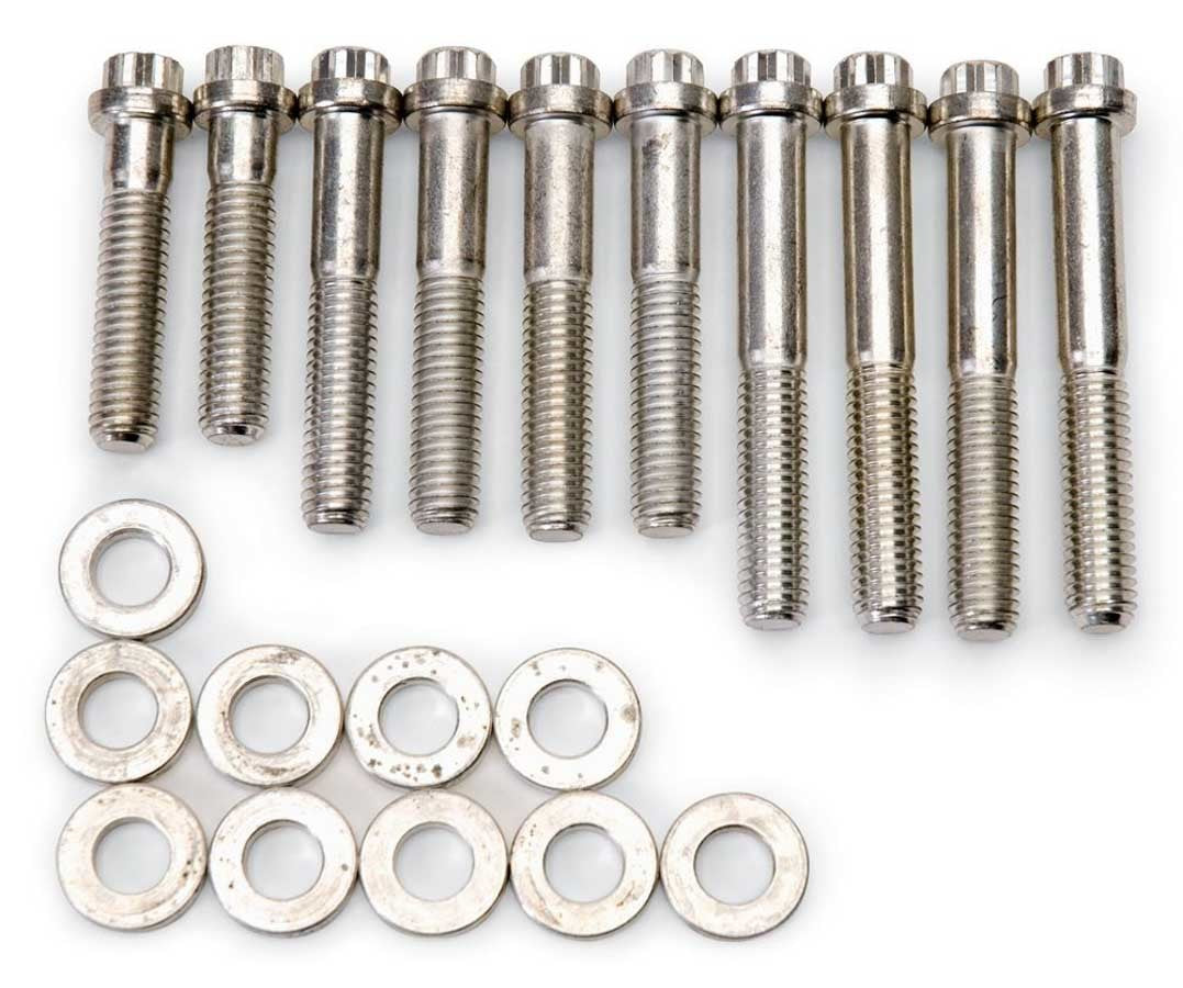 Edelbrock 8507 Intake Manifold Bolt Kit for Ford FE-Series Engines, 12 Point Steel Cadmium Finish