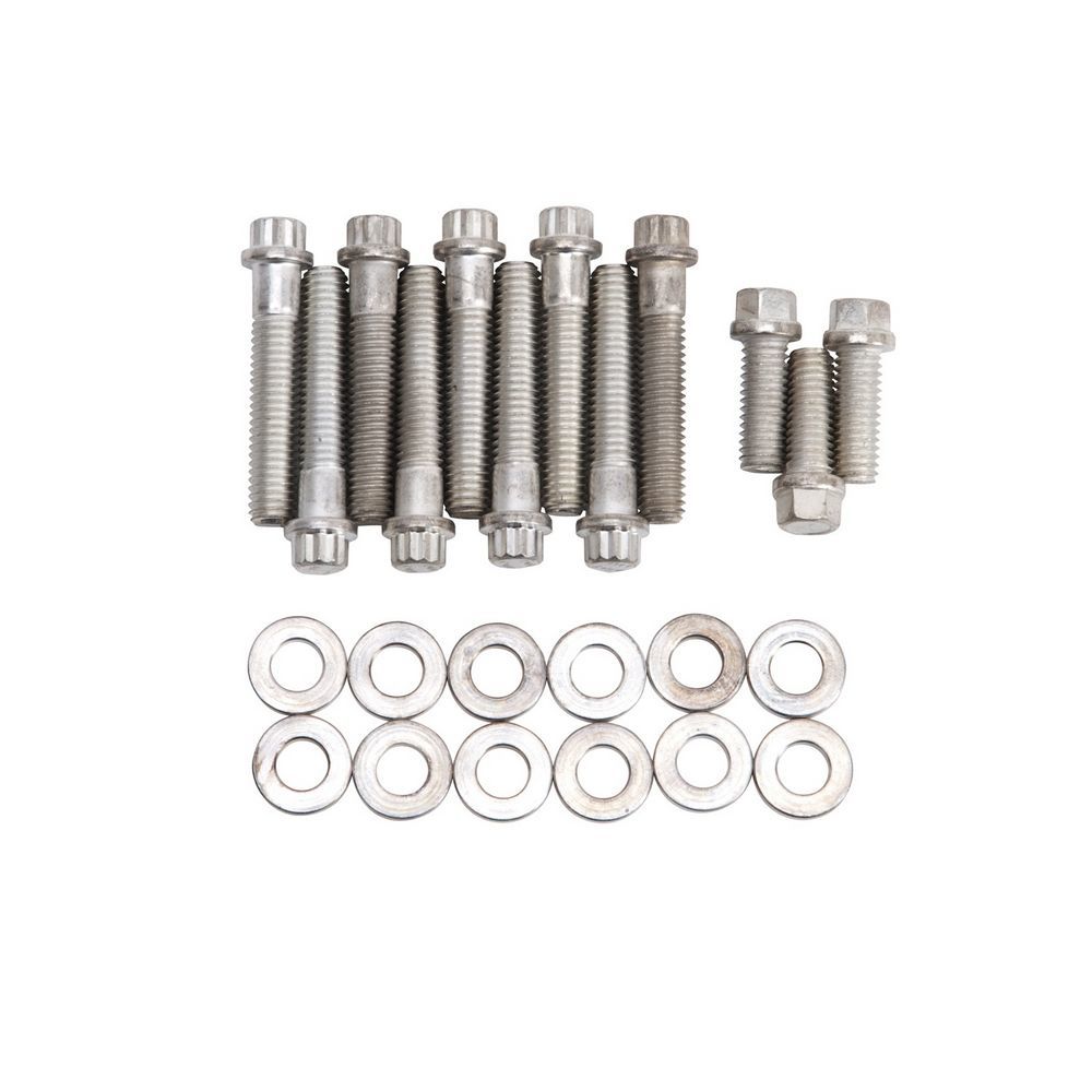 Edelbrock 8514 Intake Manifold Bolt Kit for Oldsmobile V8 with 12-Point Hex Heads