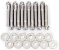 Edelbrock 8524 Intake Manifold Bolt Kit for Small Block Ford Engines, 12 Point Steel Cadmium Finish