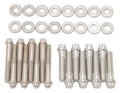 Edelbrock 8529 Intake Manifold Bolt Kit for Small Block Ford Engines, 12-Point Steel, Cadmium Finish