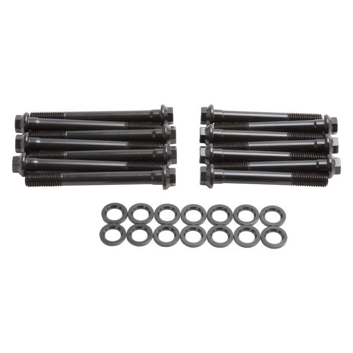 Edelbrock E-Series Head Bolt Kit for Jeep 4.0L I6 with Chromoly Hex Head and Black Oxide Finish