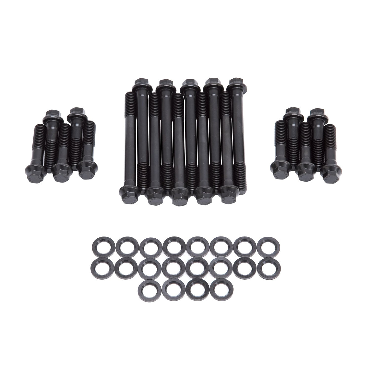 Edelbrock E-Series Head Bolt Kit for Small Block Mopar 5.2L and 5.9L Engines, Hex Head, Chromoly, Black Oxide Finish