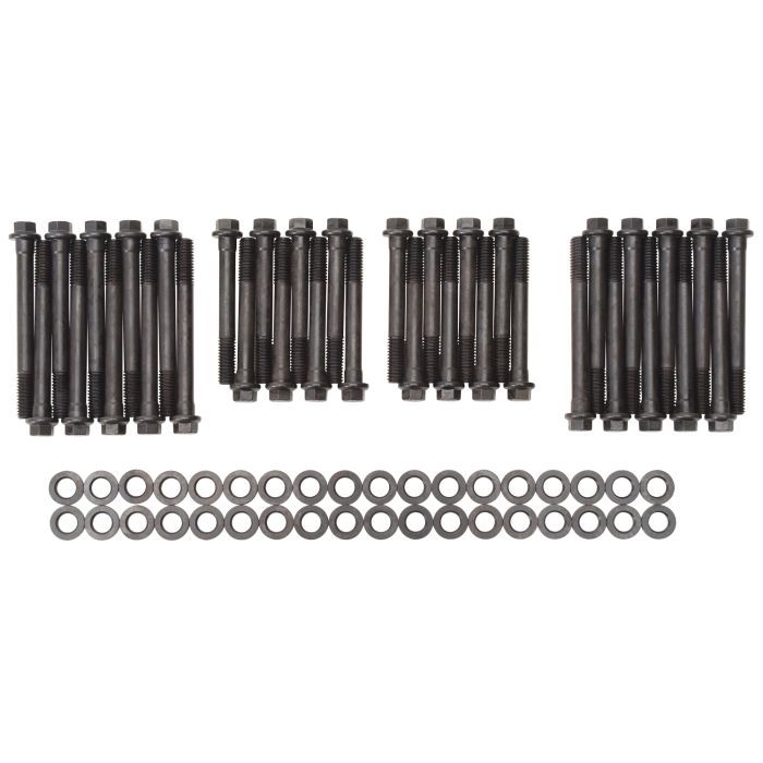 Edelbrock EDE85812 E-Series Head Bolt Kit for Chevy 409, Hex Head, Chromoly, Black Oxide Finish