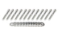 Edelbrock 8584 Intake Manifold Bolt Kit for Small Block Ford, 12-Point Steel, Cadmium Finish
