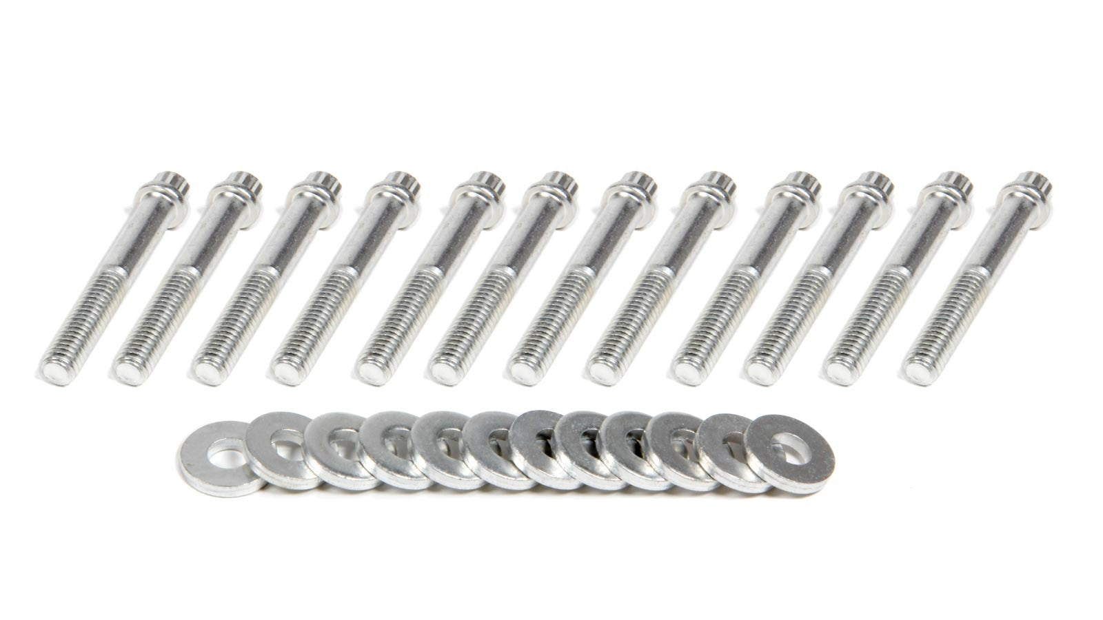 Edelbrock 8584 Intake Manifold Bolt Kit for Small Block Ford, 12-Point Steel, Cadmium Finish