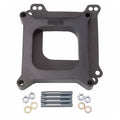 Edelbrock 8710 Carburetor Spacer 1 Inch Open Square Bore Black Plastic