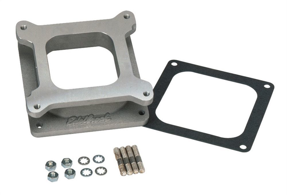 Edelbrock 8716 Carburetor Adapter for Square Bore to Dominator with Gasket and Hardware