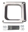 Edelbrock 8717 Carburetor Spacer, 1 Inch Open Dominator Flange, Aluminum, Natural Finish