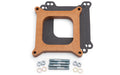 Edelbrock 8719 3/4 Inch Carburetor Spacer, Open Square Bore, Wood Material