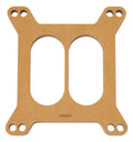 Edelbrock 8722 1/2 Inch Carburetor Spacer with Divided Wall for Square Bore Carbs, Natural Wood Fiber Laminate