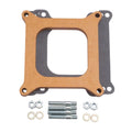 Edelbrock 8724 Carburetor Spacer - 1/2 Inch Thick Open Square Bore Wood Material