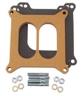 Edelbrock 8725 Carburetor Spacer, 0.5 Inch Divided Wall, Square Bore, Natural Wood Finish