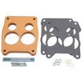 Edelbrock 8726 Carburetor Spacer, 0.75 Inch Thick, 4-Hole Spread Bore, Natural Wood Material