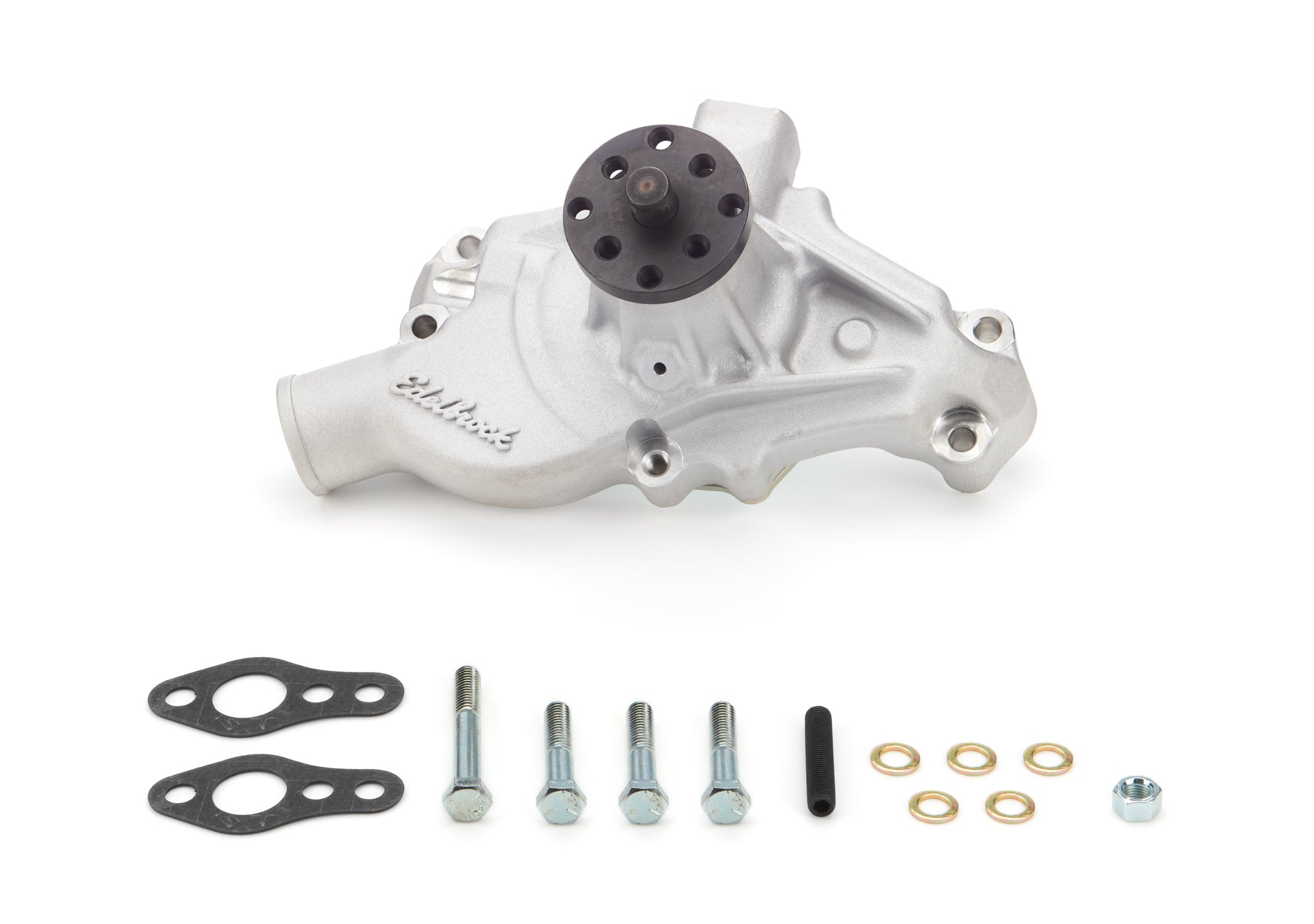 Edelbrock 88100 Victor Series Mechanical Water Pump for Small Block Chevy, 5/8 Inch Pilot, Short Aluminum Design