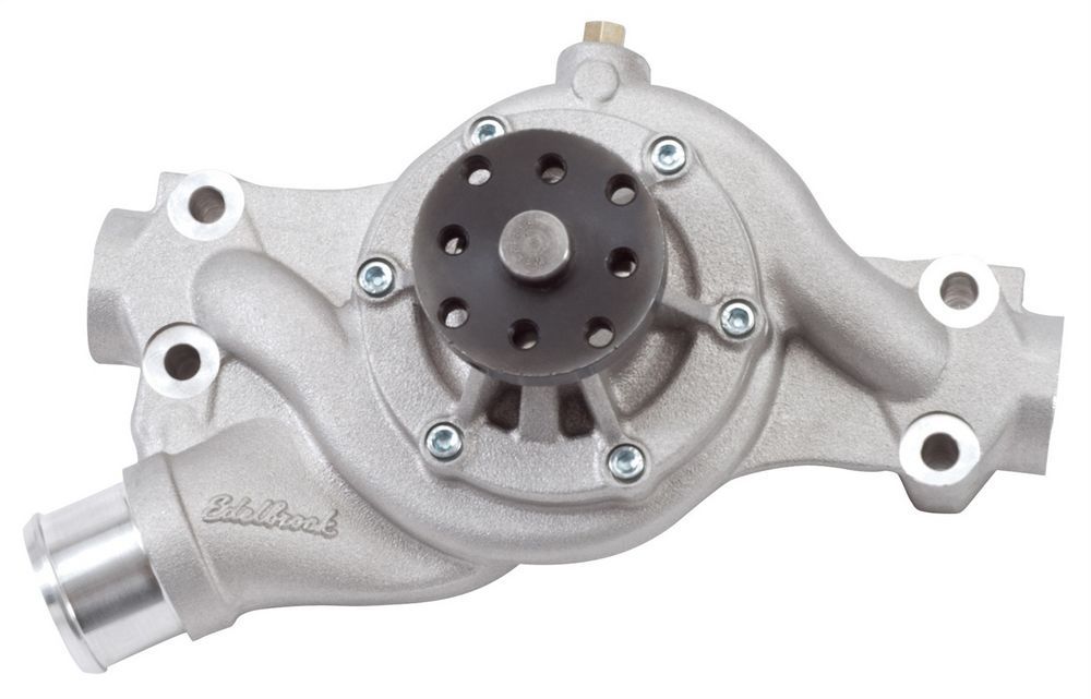 Edelbrock 8827 Victor Pro Series Water Pump for Small Block Chevy with 5/8 Inch Pilot, Short Aluminum Design