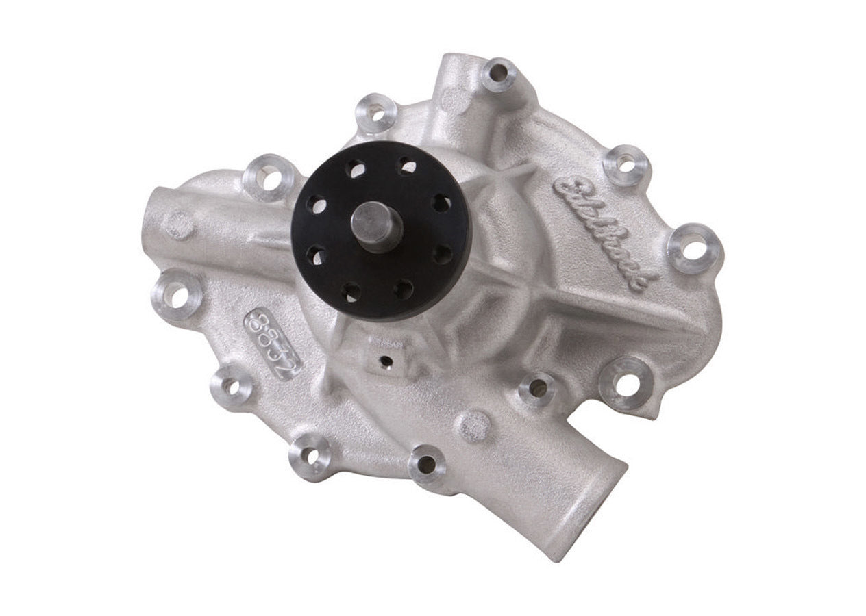 Edelbrock 8832 AMC V8 Water Pump, Long Design, Mechanical, 5/8 Inch Pilot, Aluminum Finish