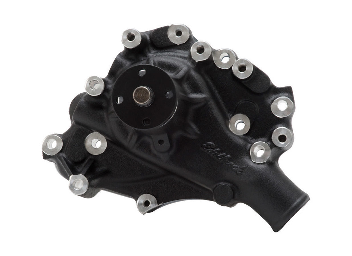 Edelbrock 88433 SBF Water Pump for Small Block Ford, Mechanical, 5/8 Inch Pilot, Aluminum with Black Powder Coat Finish