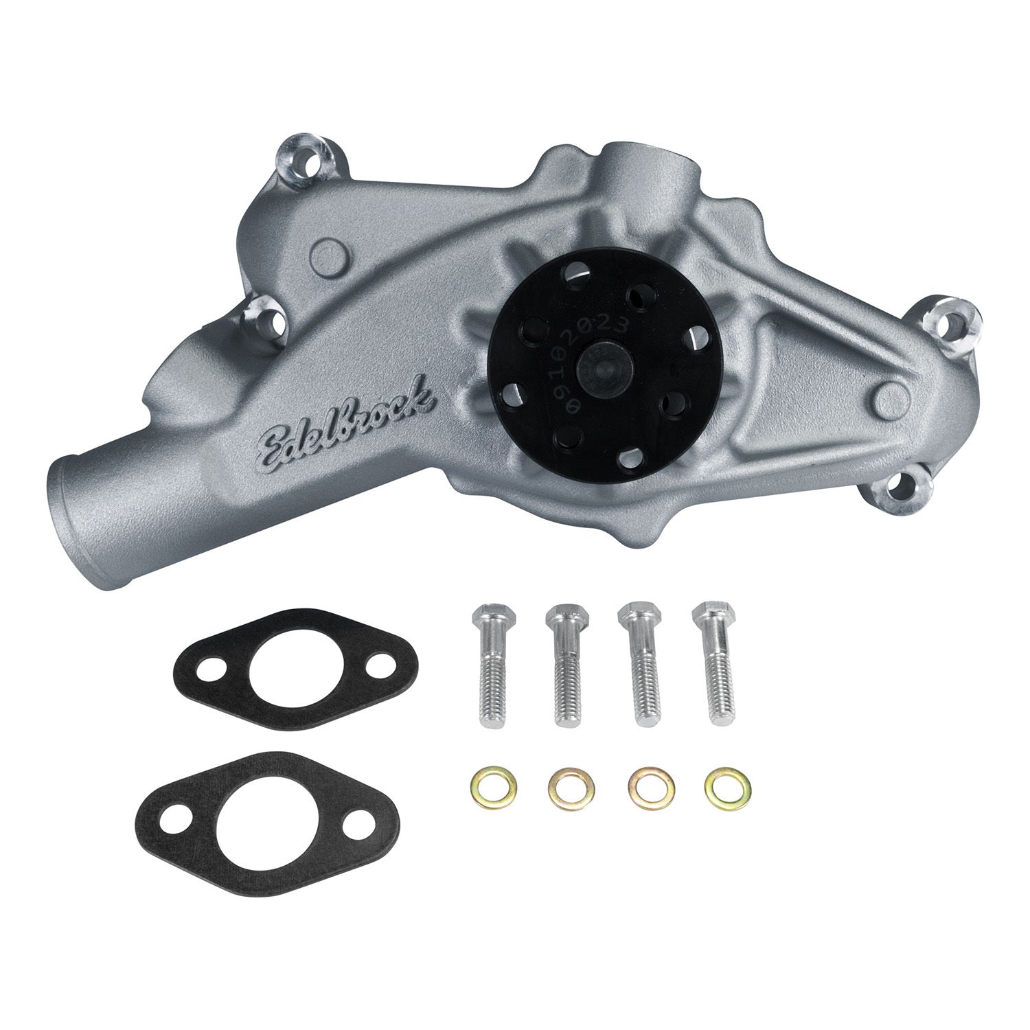 Edelbrock 88500 Victor Series Water Pump for Big Block Chevrolet, Short Design, Aluminum, Satin Powder Coat