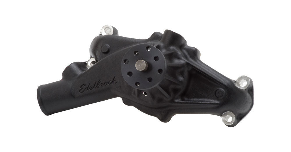 Edelbrock 88503 Victor Series Mechanical Water Pump for Big Block Chevy, 5/8 Inch Pilot, Short Aluminum Design with Black Powder Coat Finish