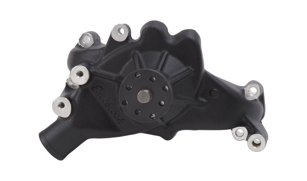 Edelbrock 88513 Victor Series Mechanical Water Pump for Big Block Chevy, Long Design, 5/8 Inch Pilot, Aluminum with Black Powder Coat Finish