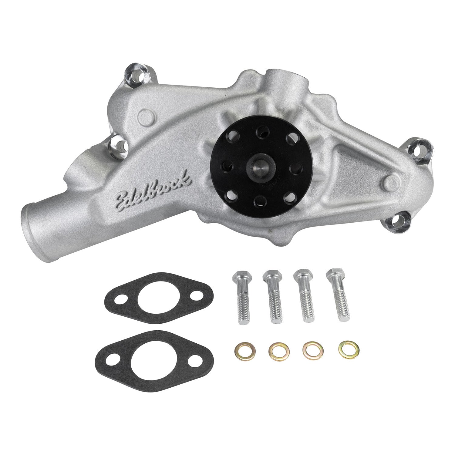 Edelbrock 88520 Victor Series Mechanical Water Pump for Big Block Chevy, Short Design, Satin Aluminum Finish