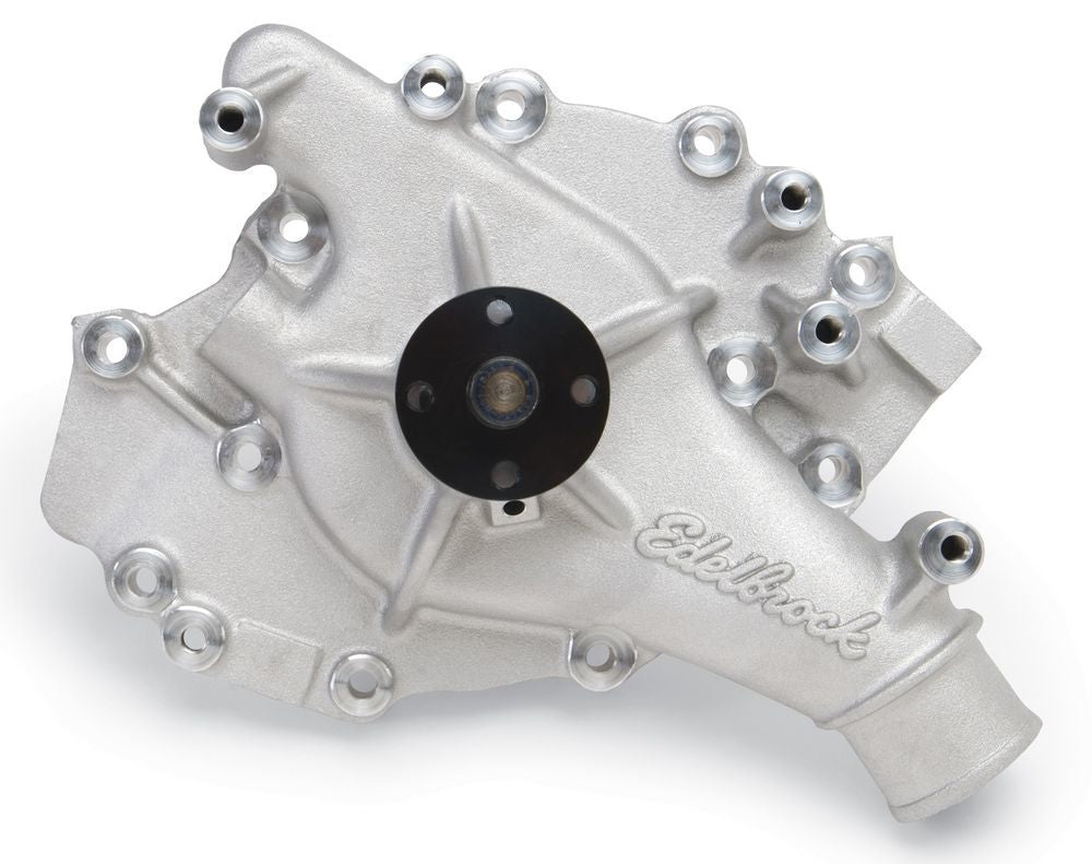 Edelbrock 8866 Victor Series Mechanical Water Pump for Big Block Ford Engines, 3/4 Inch Pilot, Aluminum, Natural Finish