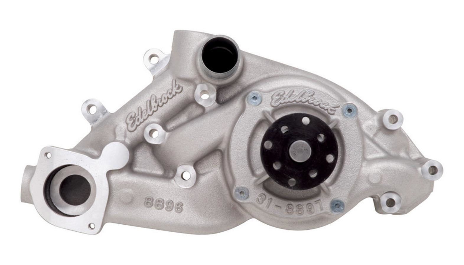 Edelbrock 8896 GM LS-Series Water Pump with Mechanical Reverse Rotation and 3/4 Inch Pilot, Aluminum Finish
