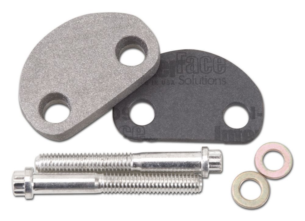 Edelbrock 8981 Choke Block-Off Plate for Ford Small Block and Cleveland Engines