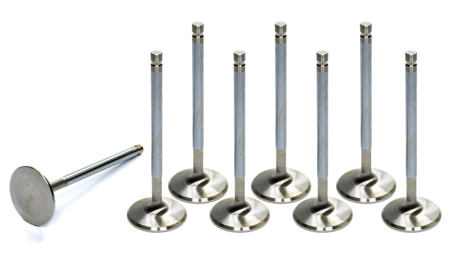 Edelbrock 9776 Performer RPM Exhaust Valves Set of 8 for Big Block Chevy 1.880 Inch Head Diameter, 11/32 Inch Valve Stem, Stainless Steel