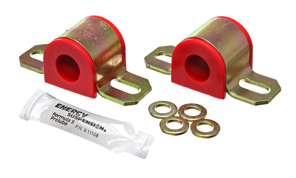 Energy Suspension 9.5124R 20mm Sway Bar Bushing Set with Polyurethane and Steel Brackets