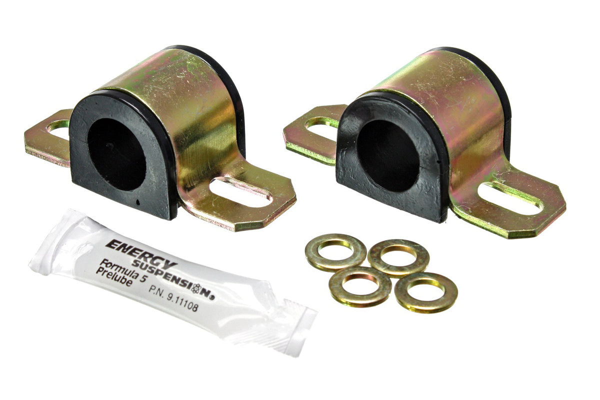 Energy Suspension 9.5126G Sway Bar Bushing Kit for 0.875 Inch Bar, Polyurethane and Steel, Black and Cadmium Finish