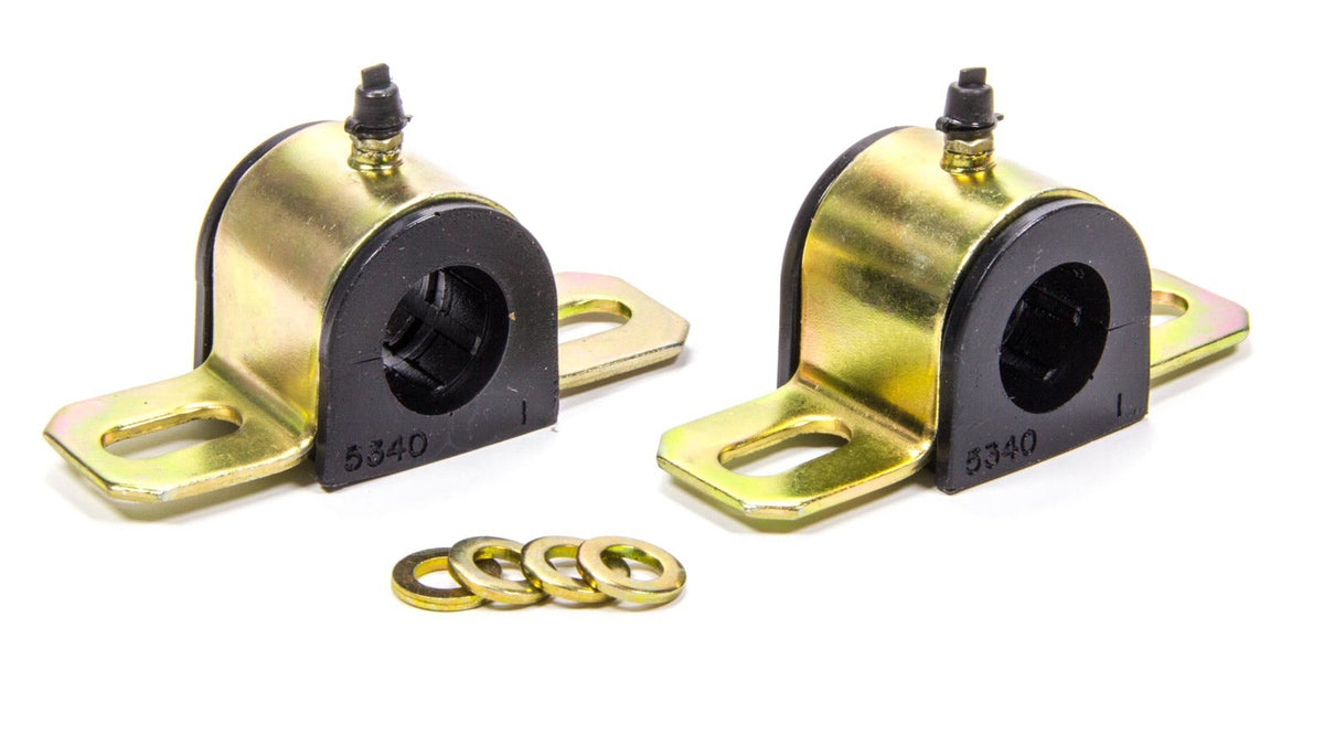 Energy Suspension 9.5161G Greasable Sway Bar Bushings 1 Inch Diameter Polyurethane and Steel Black and Cadmium Finish