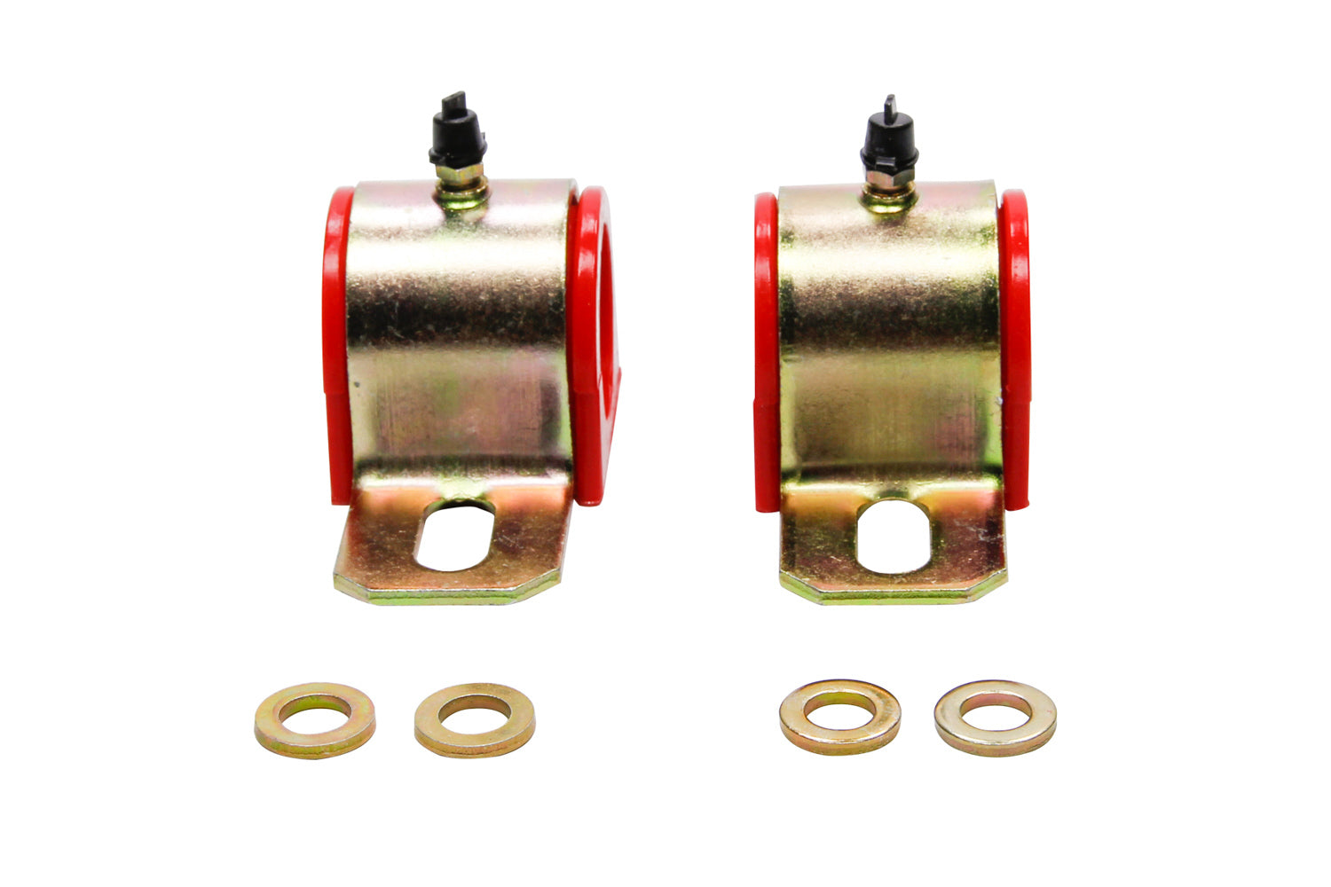 Energy Suspension 9.5165R 1-1/4 Inch Sway Bar Bushing Set with Greasable Polyurethane and Steel Bracket