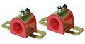 Energy Suspension 9.5168R Sway Bar Bushing Kit for 1.375 Inch Bar, Greasable Polyurethane and Steel, Red with Cadmium Finish