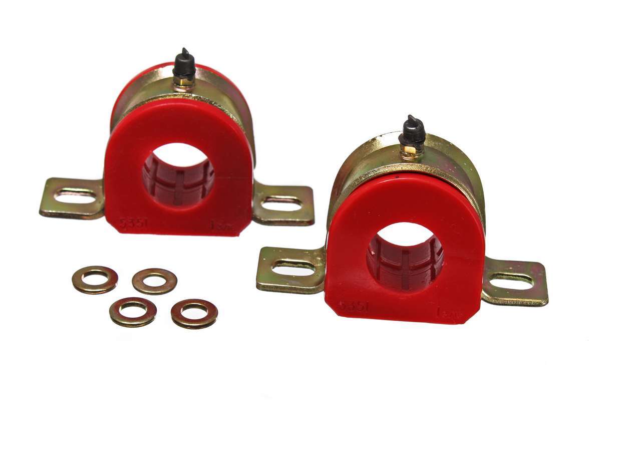 Energy Suspension 9.5173R Sway Bar Bushing Set for 1-3/8 Inch Bar with Polyurethane and Steel Construction