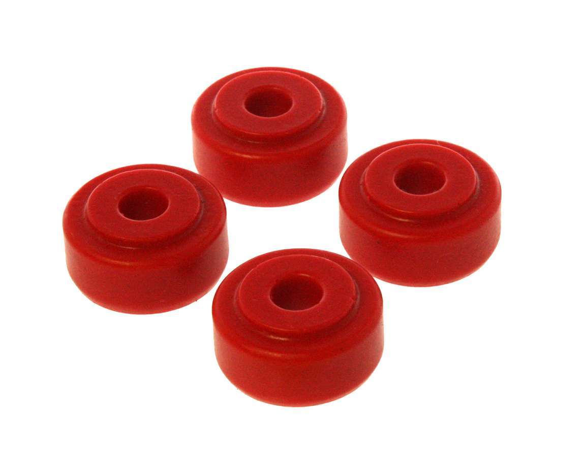 Energy Suspension Shock End Bushing 9.8101R with 3/8 Inch ID and 1-1/4 Inch OD, Polyurethane, Red, Set of 4